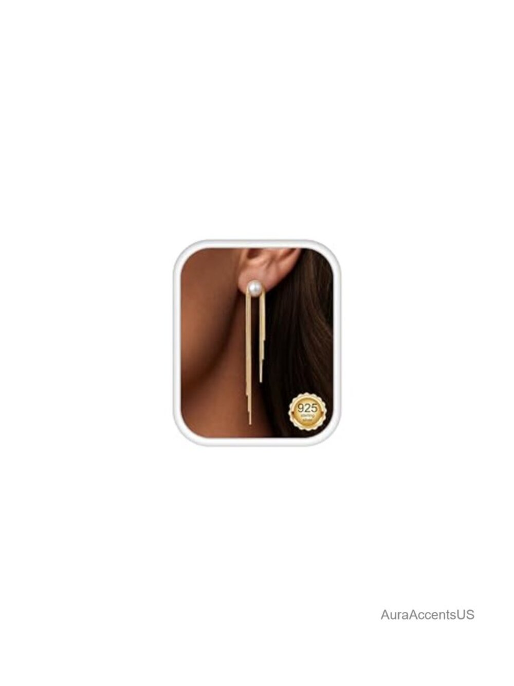 14k Gold Plated Tassel Dangle Earrings Hypoallergenic